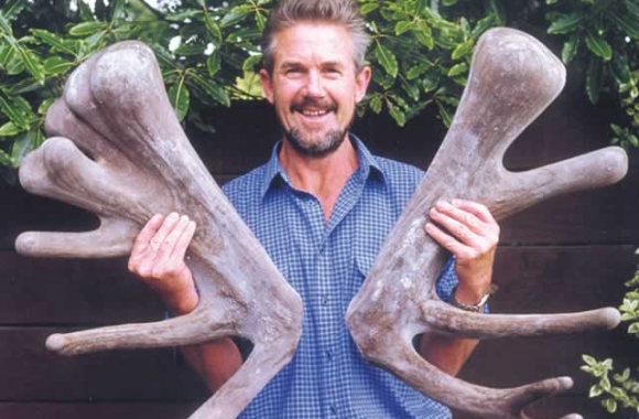 John with Harvey Antlers